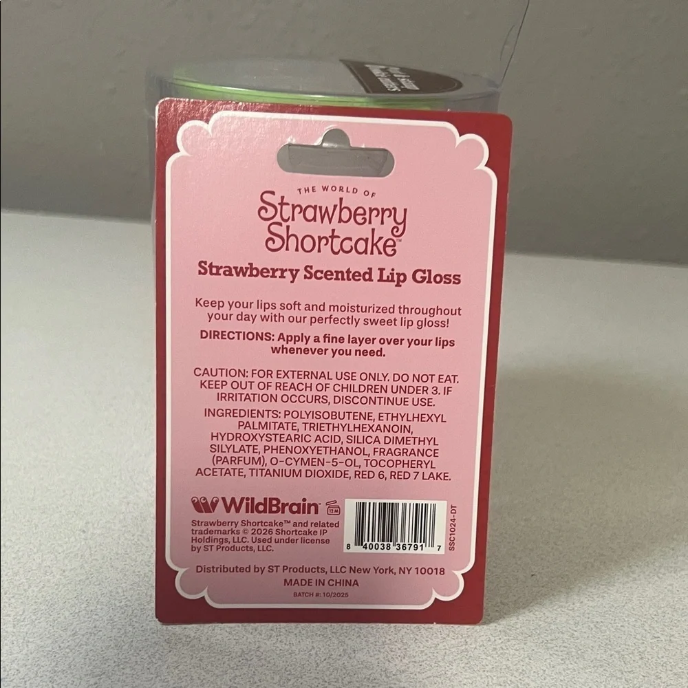 Strawberry Shortcake Red Lip Gloss for Kids
